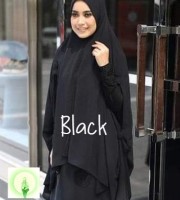 Large Ready Hijab-Black