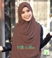 Large Ready Hijab-Milk Coffee