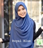 Large Ready Hijab-Royal Blue