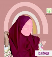 Red Maroon - Double Loop Ready Hijab