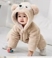 New Baby Bear Rompers(Light Gray)