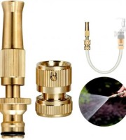 Water Gun Spray Nozzle High Pressure Brass Hose Nozzle Quick Connector
