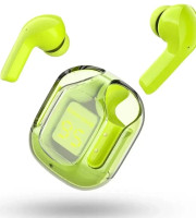 (green) UltraPods Max Transparent Wireless Earbuds