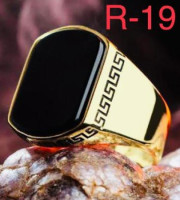 Italian Bio Energy Stone Rings Mens R-19
