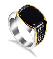 JP Italian Bio Black Stone Rings-18